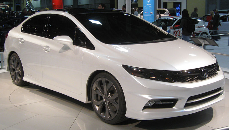 This time again in 2012 the 9th generation Honda Civic 